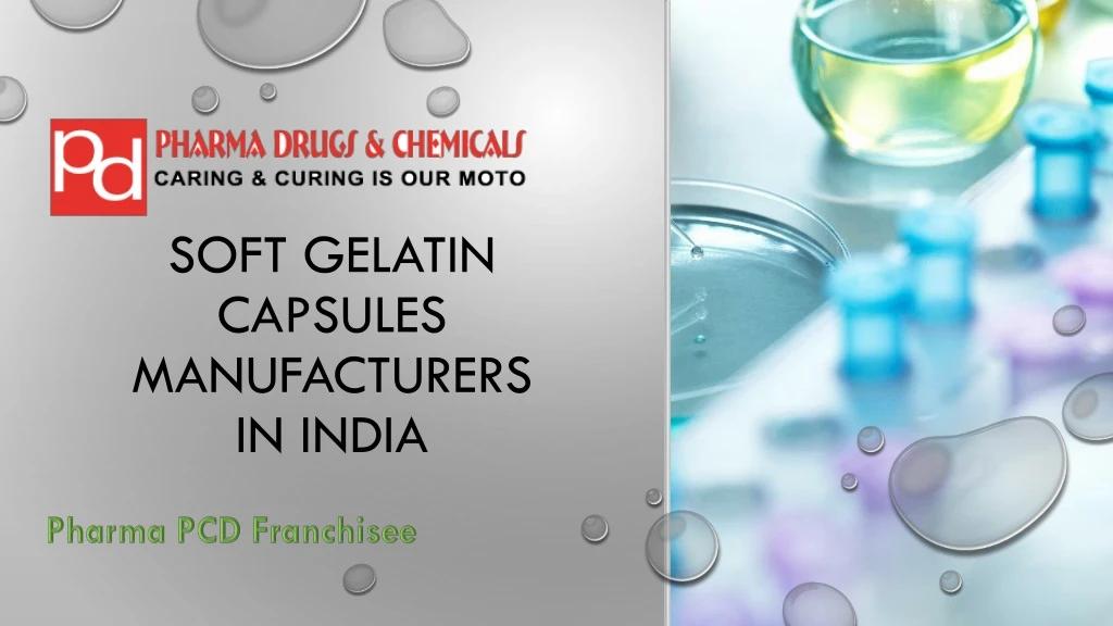 soft gelatin capsules manufacturers in india