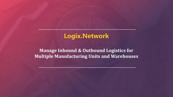 AI Driven TMS- Logistics Network
