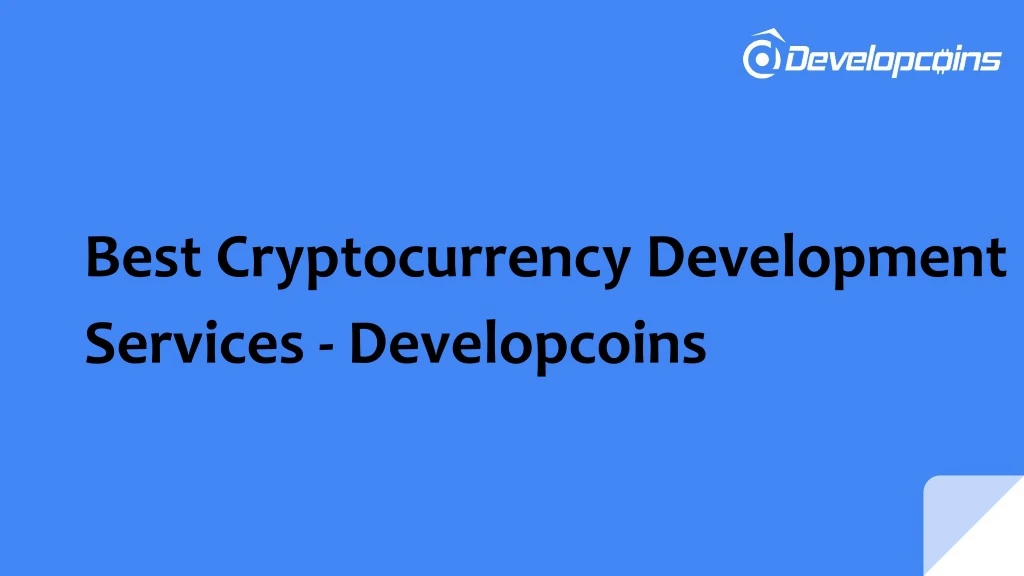 best cryptocurrency development services