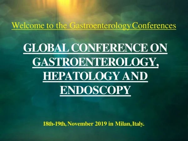 Gastro Conference 2019 | PPT
