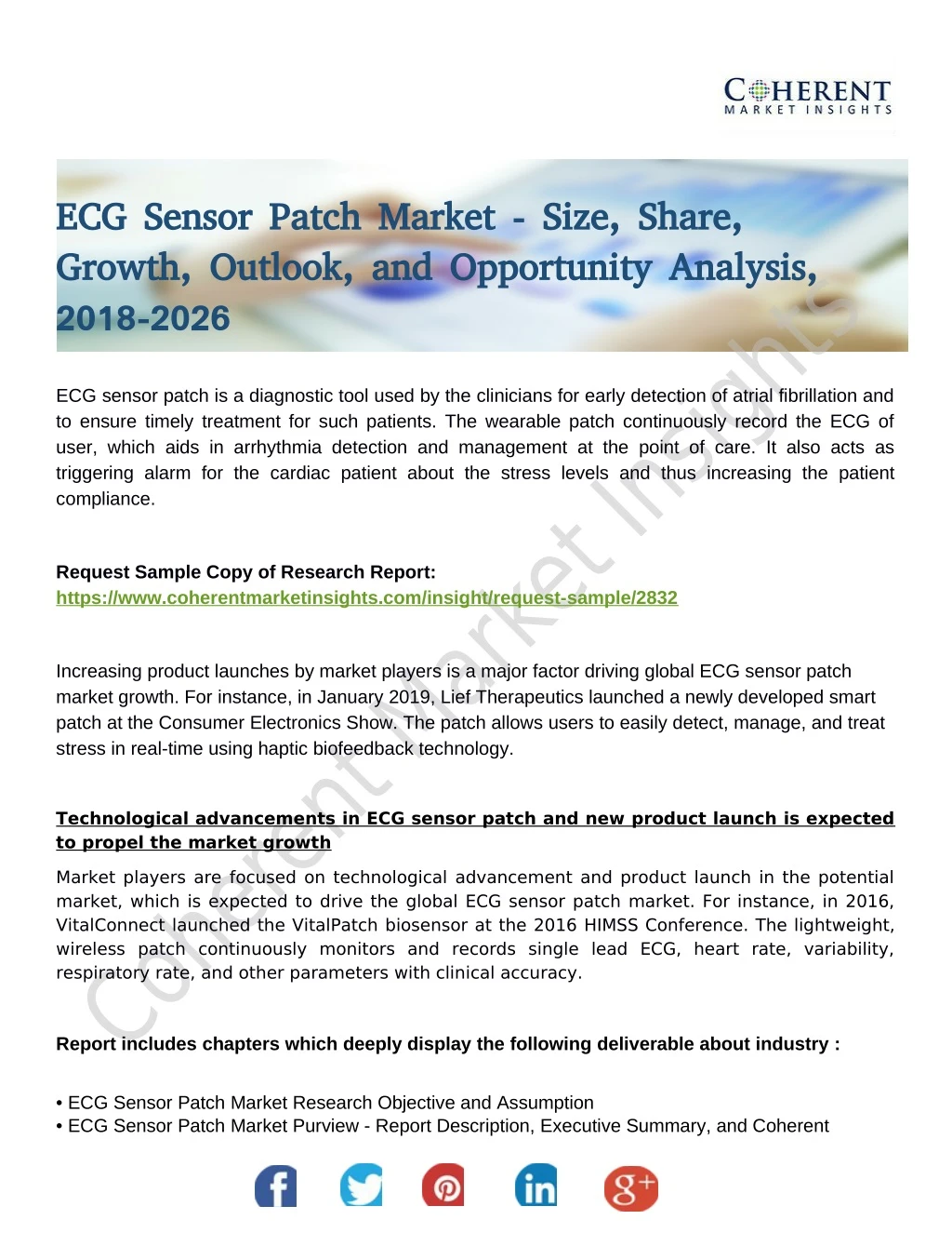 ecg sensor patch market size share ecg sensor