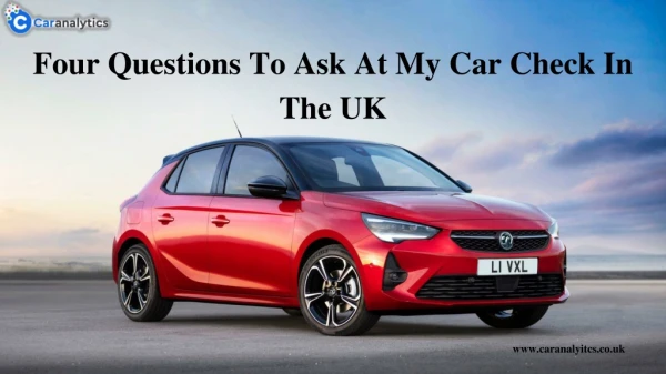 Why My Car Check Is Paramount in the UK Used Car Buy and Sell?