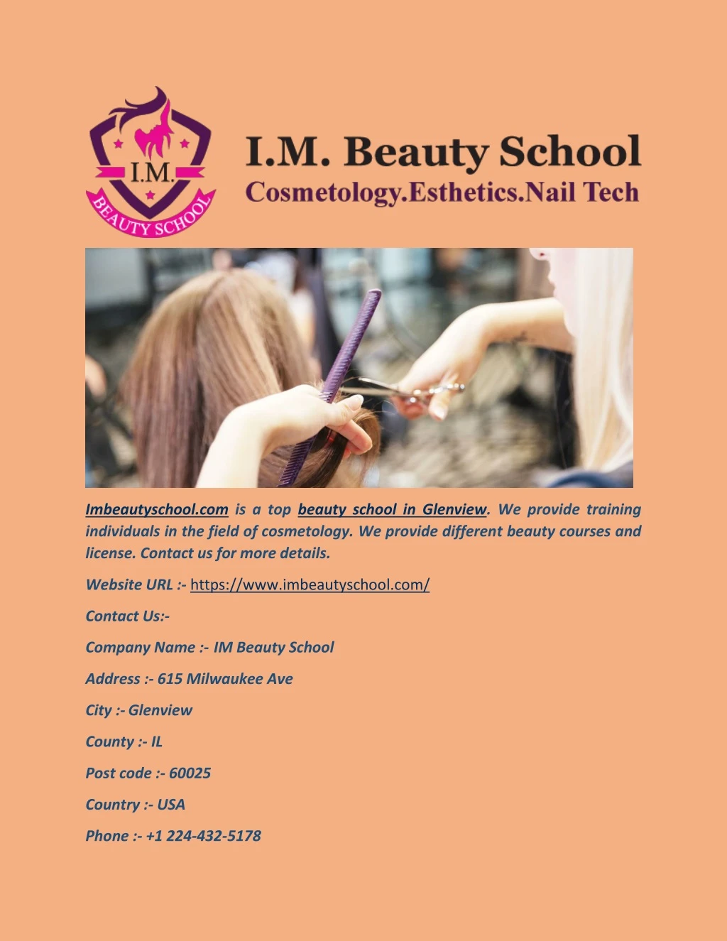 imbeautyschool com is a top beauty school