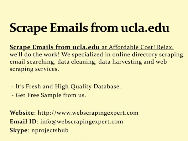 scrape emails from ucla edu