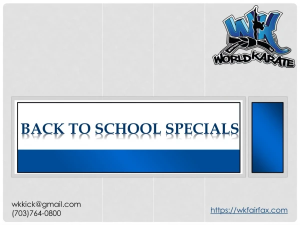 Back to School Specials