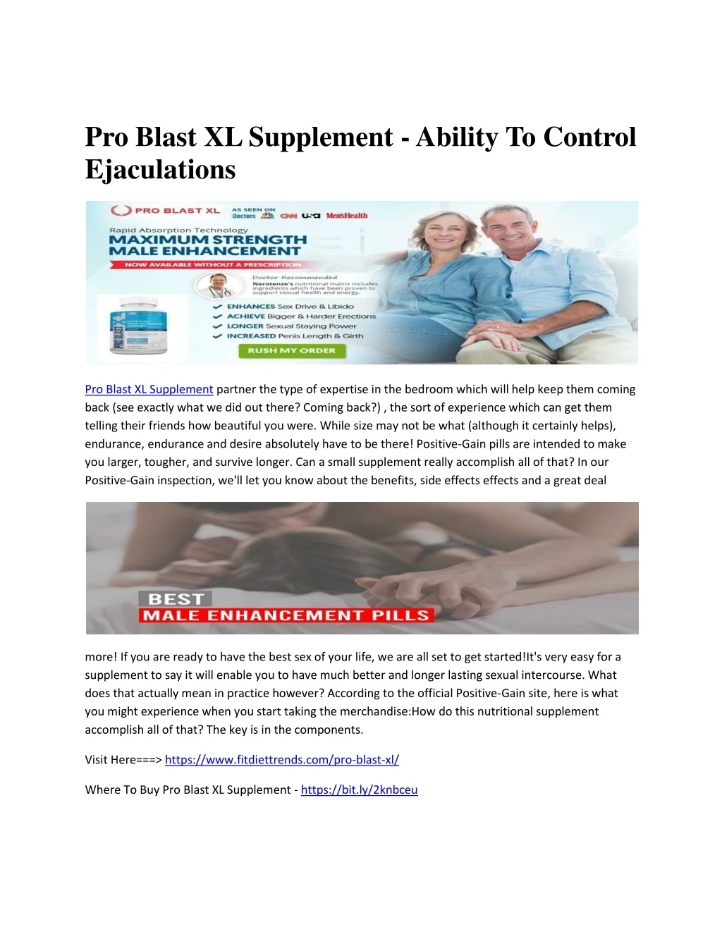 pro blast xl supplement ability to control
