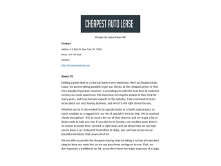Cheap Car Lease Near ME - slide 1