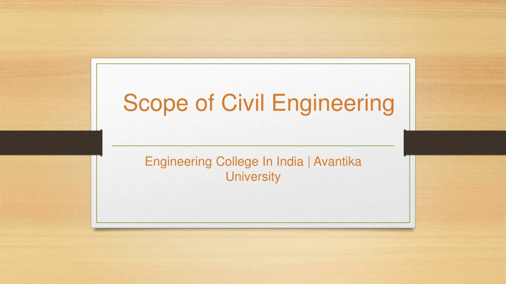scope of civil engineering