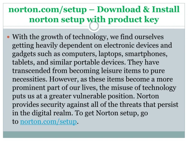 norton com setup download install norton setup with product key