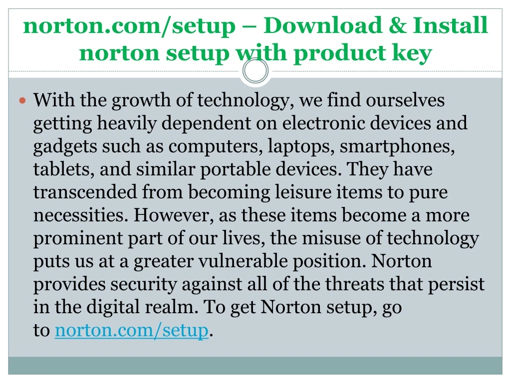 norton com setup download install norton setup with product key