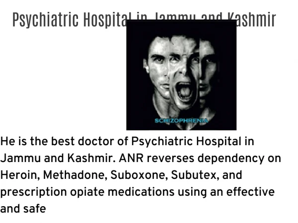 Psychiatric Hospital in Jammu and Kashmir