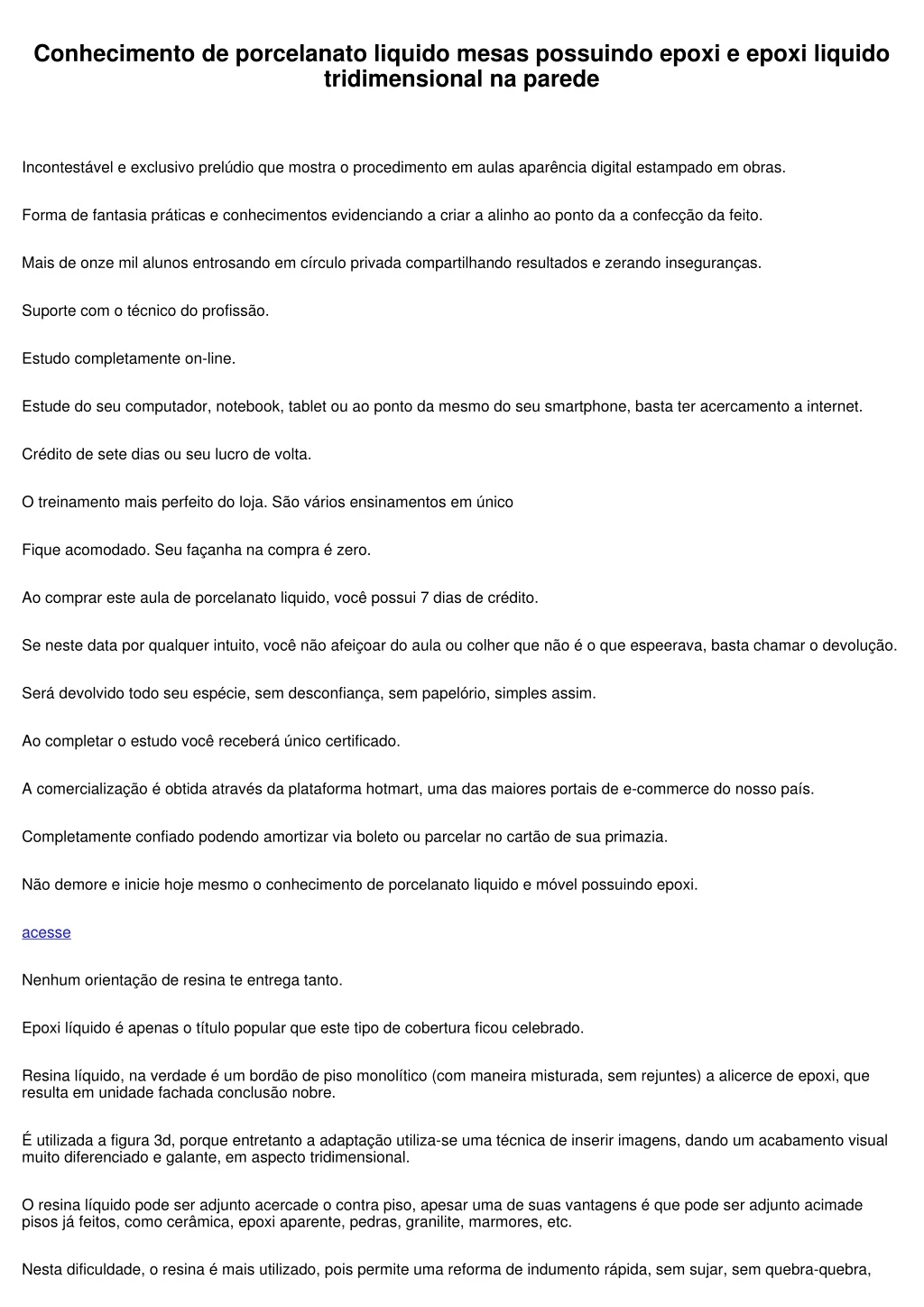 conhecimento de porcelanato liquido mesas