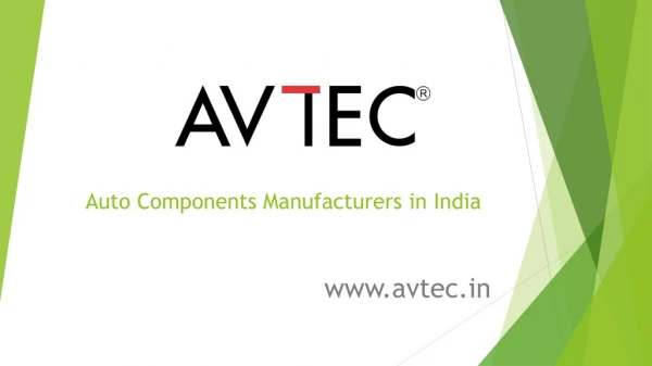 Auto components manufacturers in India.