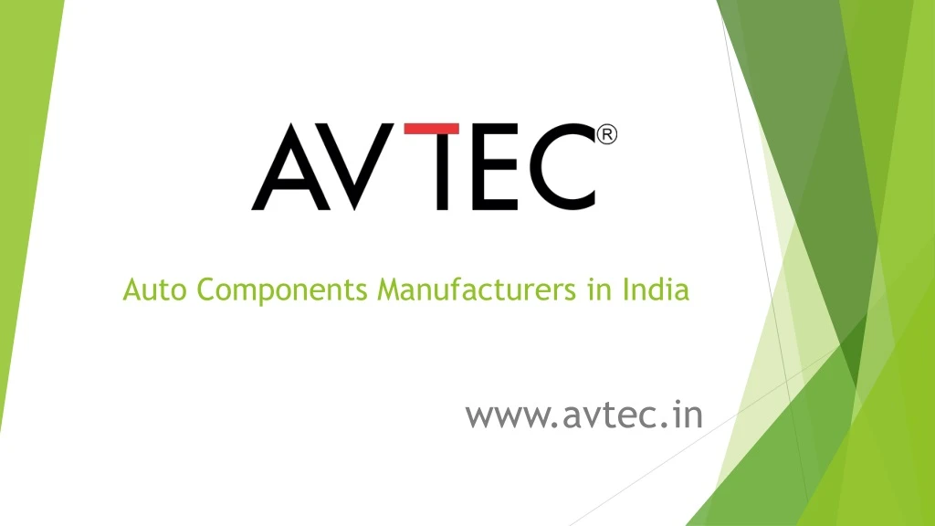 auto c omponents manufacturers in india