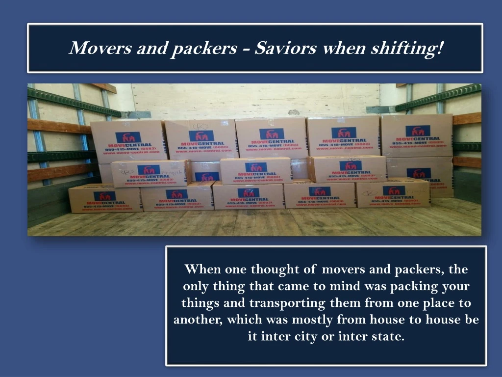 movers and packers saviors when shifting