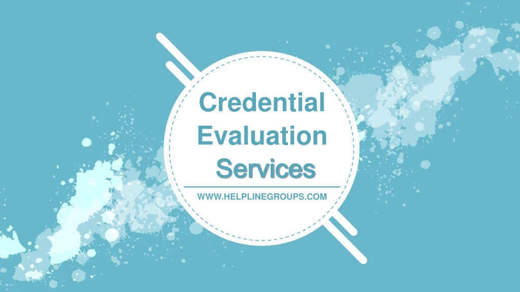 credential evaluation services services