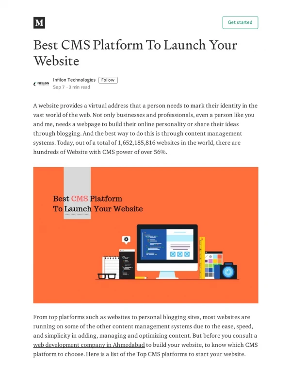 Best CMS Platform To Launch Your Website