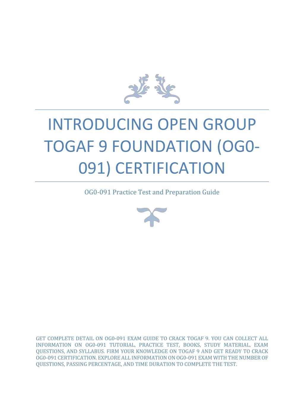 introducing open group togaf 9 foundation