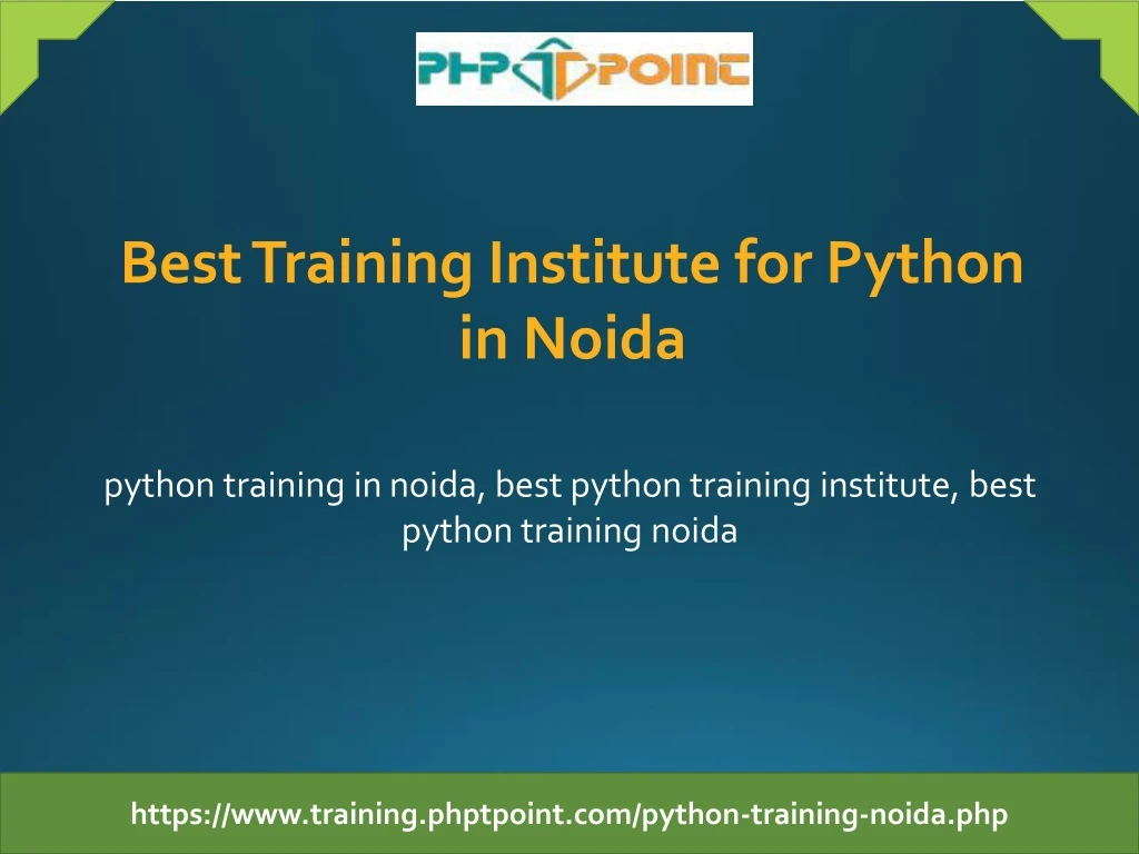 best training institute for python in noida