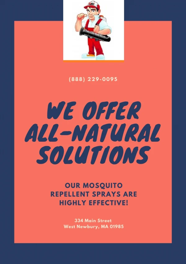We offer all Natural Solutions