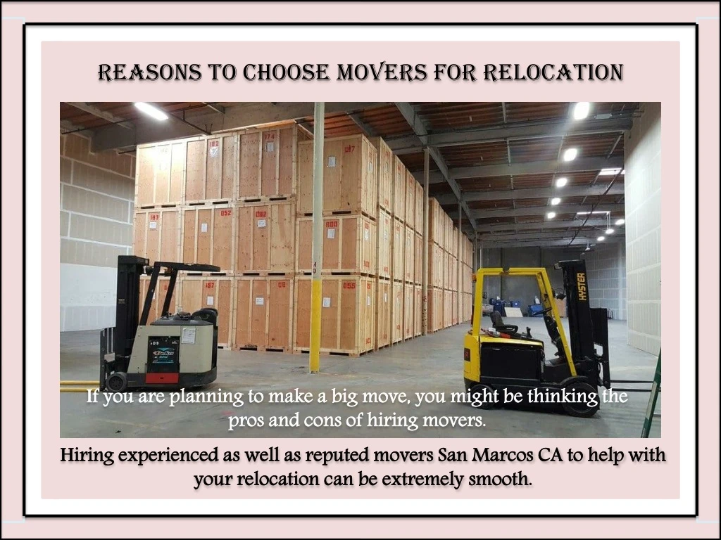 reasons to choose movers for relocation