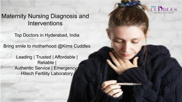 Maternity Nursing Diagnosis and Interventions - Kimscuddles