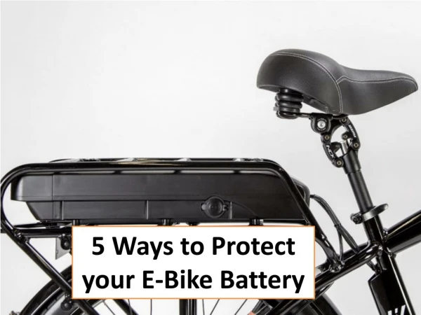5 Ways to Protect your E-Bike Battery