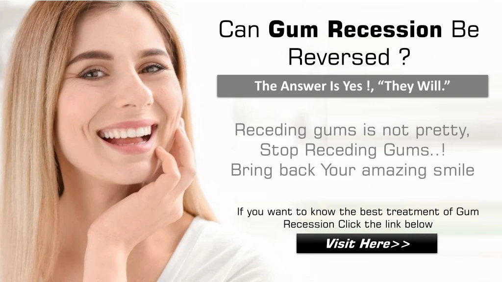 can gum recession be reversed