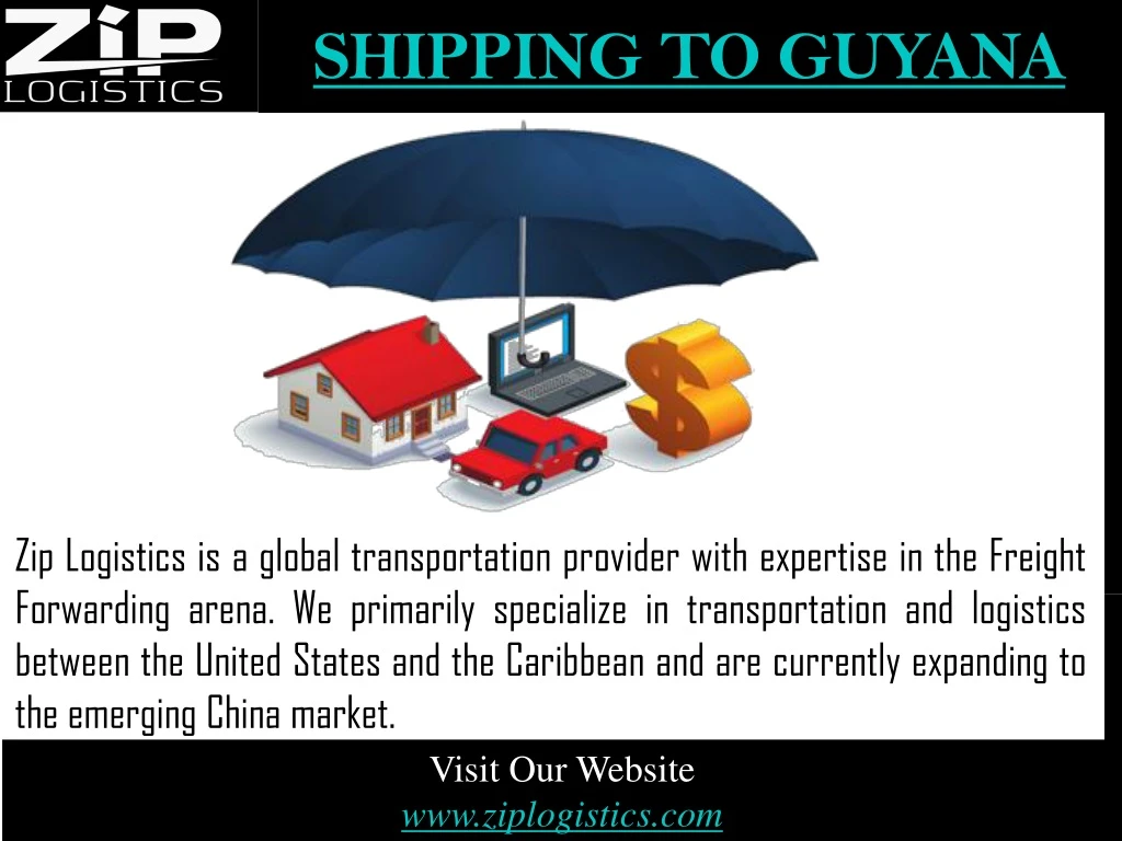 shipping to guyana
