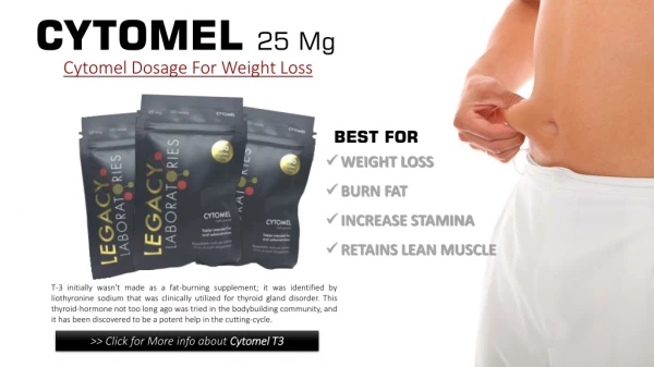 Cytomel Dosage For Weight Loss