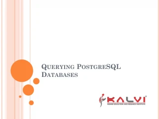 Querying PostgreSQL Databases - slide 1