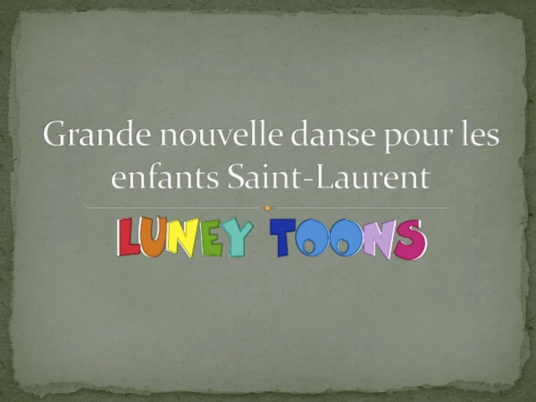 Grande nouvelle danse pour les enfants Saint-Laurent