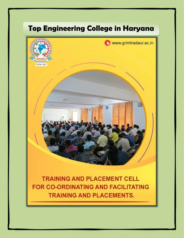 Top Engineering College in Haryana - Best Engineering College in Haryana