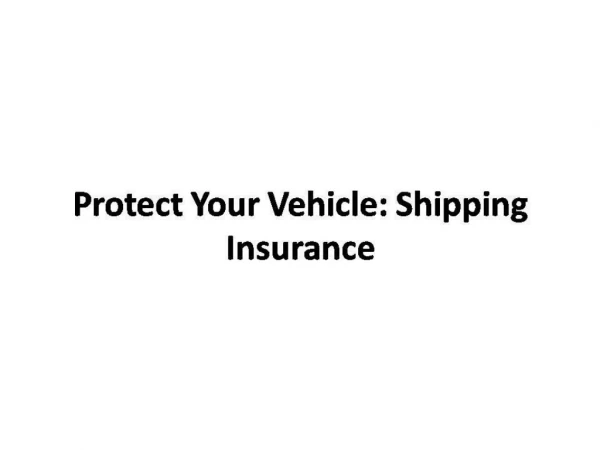Vehicle Protection