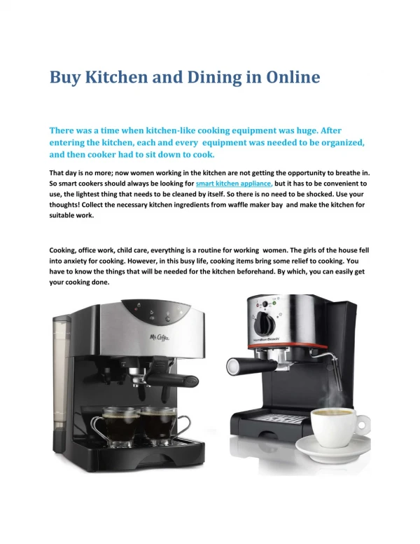 Buy Kitchen and Dining in Online