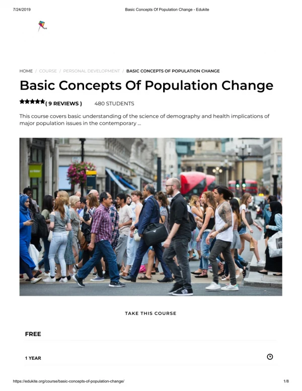 Basic Concepts Of Population Change - Edukite