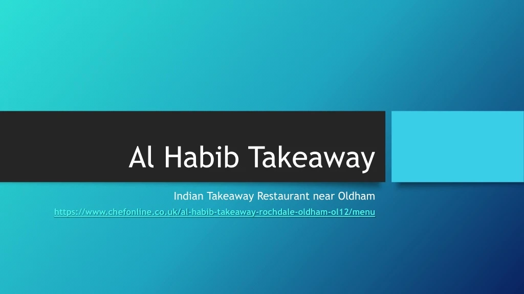 al habib takeaway