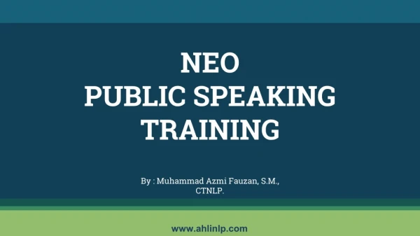 Pelatihan Publik Speaking Bandung