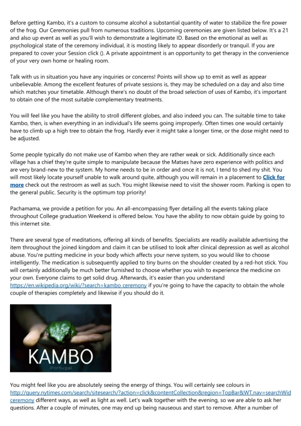 An Introduction to kambo medicine ceremonies