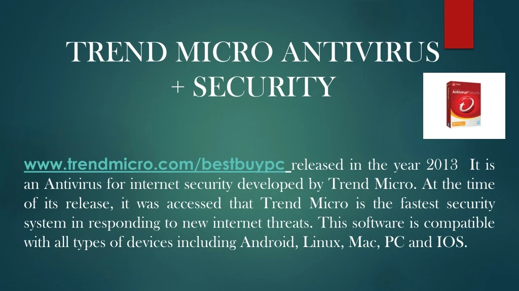 trend micro antivirus security