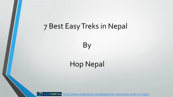 7 Best Easy Trek in Nepal