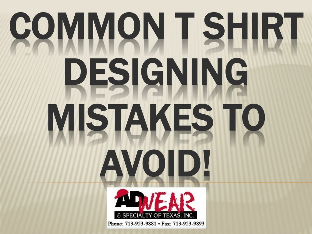 common t shirt designing mistakes to avoid