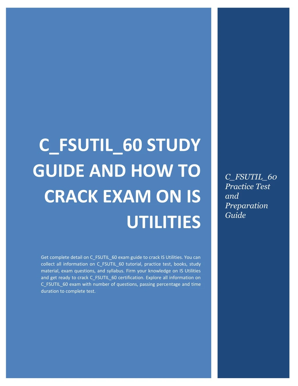c fsutil 60 study guide and how to crack exam