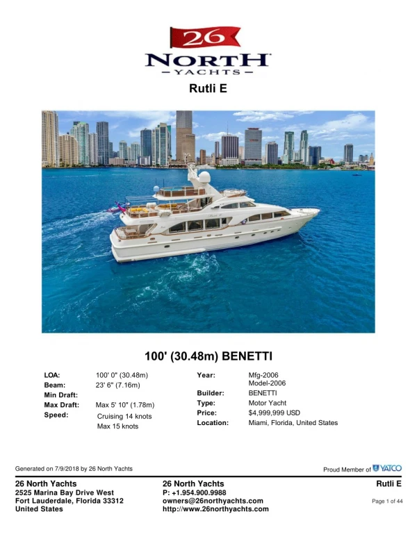 Motor yachts For Sale - 26 North Yachts