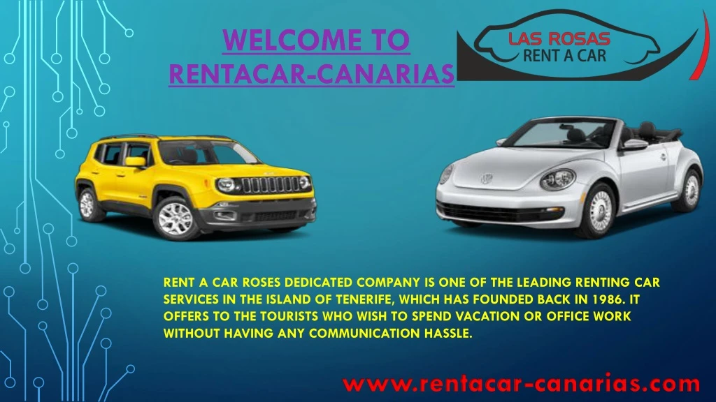 welcome to rentacar canarias
