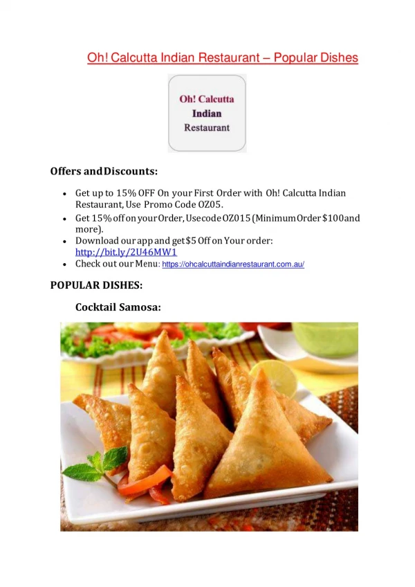 Oh! Calcutta Indian Restaurant -10% OFF - Indian restaurant in Morphett Vale