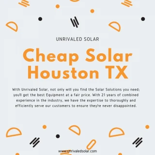 Cheap Solar Houston TX | Solar Panel Supplier Houston TX - slide 1