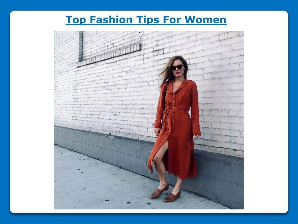 top fashion tips for women