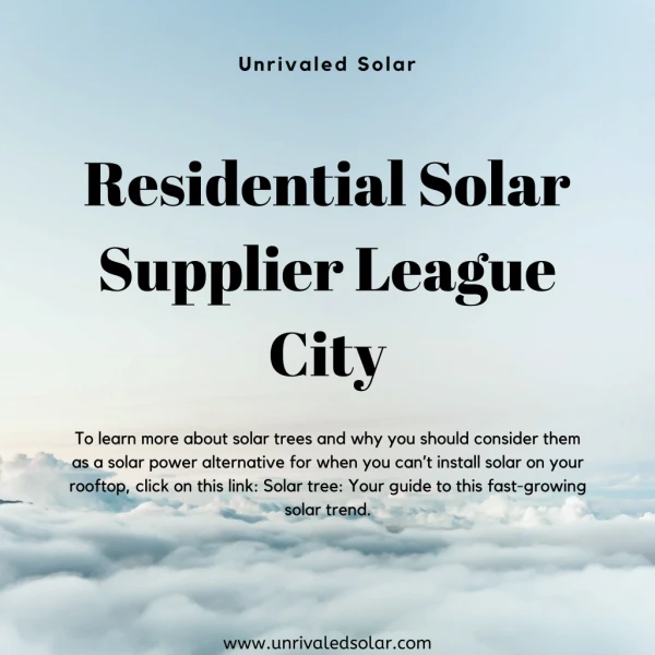 Residential Solar Supplier League City TX | Solar Panel Supplier Houston TX