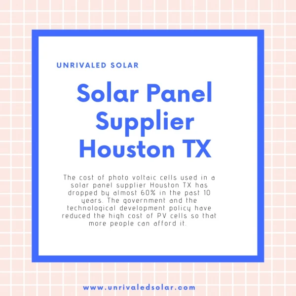Solar Panel Supplier Houston TX | Inexpensive Solar Houston TX
